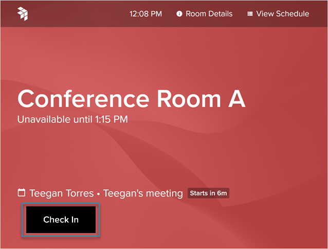 Managing Your Booking with Room Displays